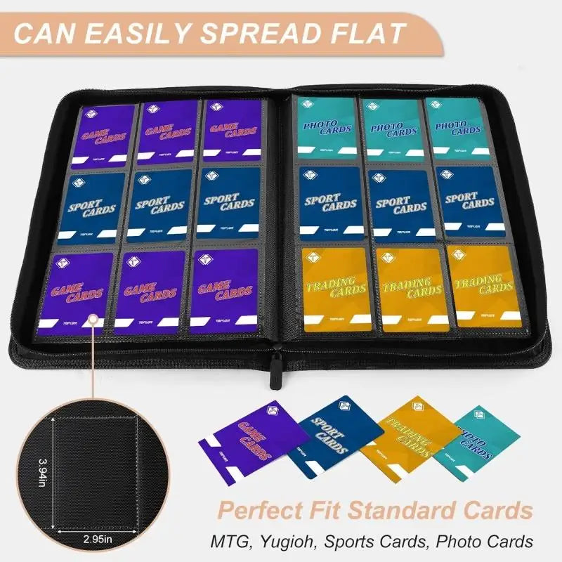 360-Pocket Sports Card Binder Album – Baseball & Football Trading Card Binder Richie's