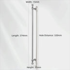 Zinc Alloy Furniture Handles – Bronze Antique Drawer Pulls Furniture Cabinet Handle Richie's Silver 373mm