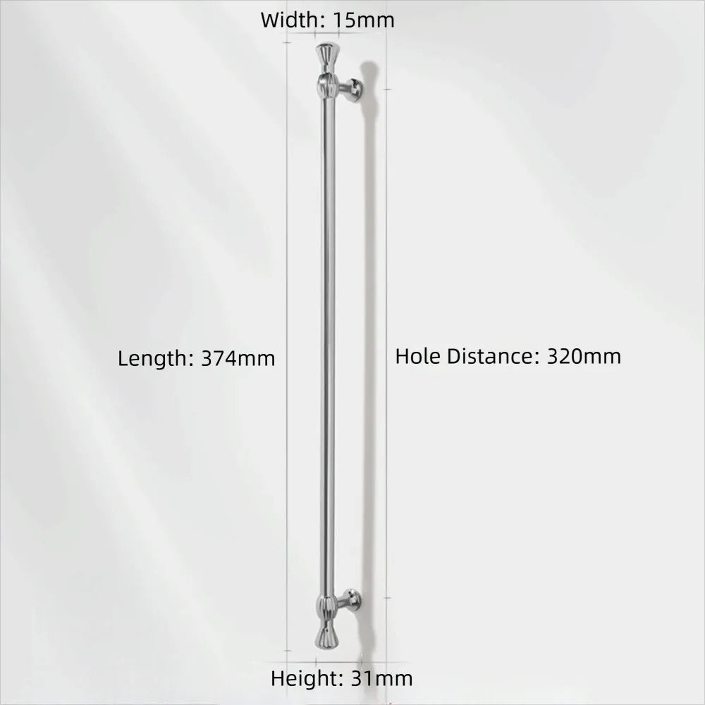 Zinc Alloy Furniture Handles – Bronze Antique Drawer Pulls Furniture Cabinet Handle Richie's Silver 373mm