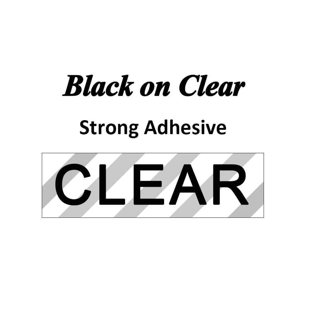 24mm Brother TZe-S251 Compatible Strong Adhesive Label Tape Label Tape Cartridge Richie's black on clear 24mm