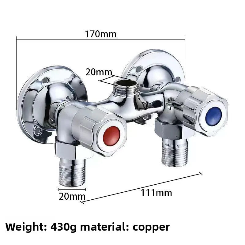Triangle Shower Mixing Valve Faucet – Hot & Cold Control Shower Mixing Valve Richie's Brass-2