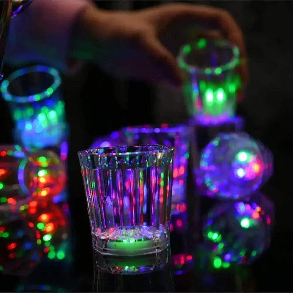 LED Glow Shot Cups – 12pc Light-Up Party Glasses Set LED Party Shot Cups Richie's