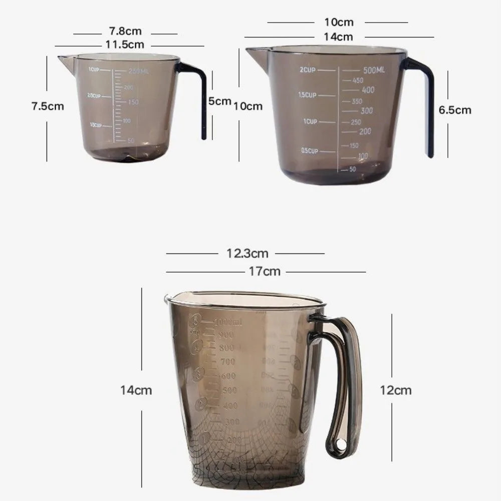 Transparent Measuring Cup with Scale, Pour Spout & Handle Measuring Cup Richie's
