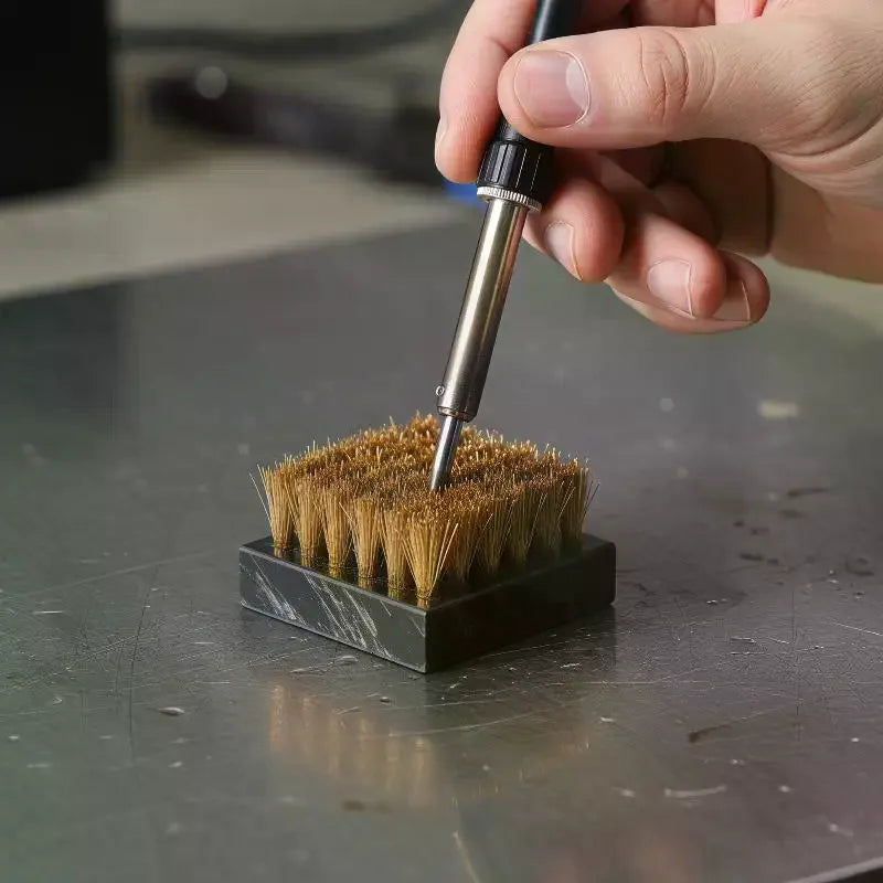 Soldering Iron Tip Cleaner – Copper Wire Brush & Sponge Soldering Tip Cleaner Richie's