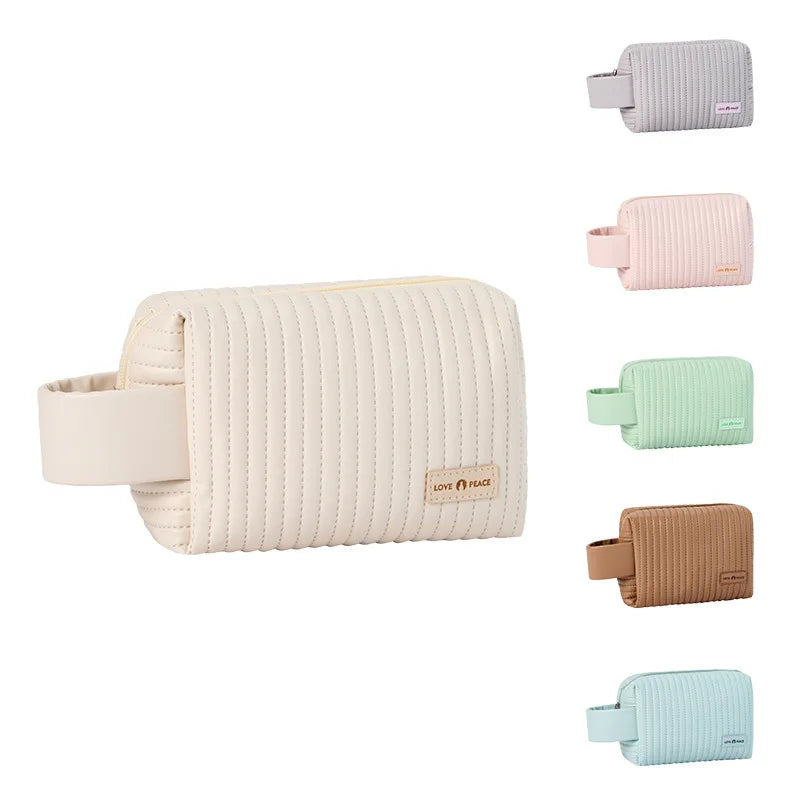 Women's PU Makeup Bag Waterproof Travel Toiletry Organizer Cosmetic Travel Bag Richie's
