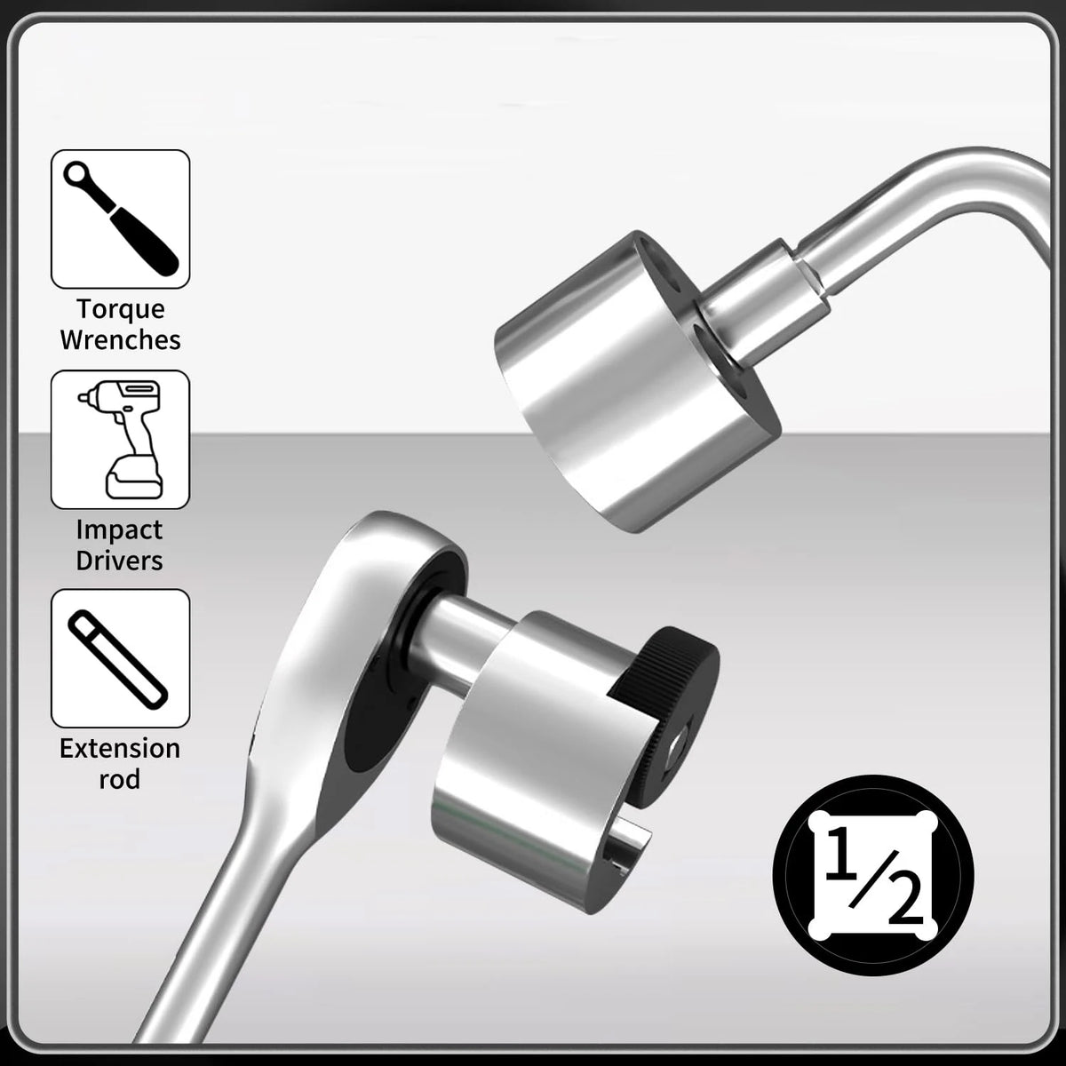 1/2" Drive Stud Remover Cam Lock Extractor 1/4"–3/4" Stud Extractor Tool Richie's
