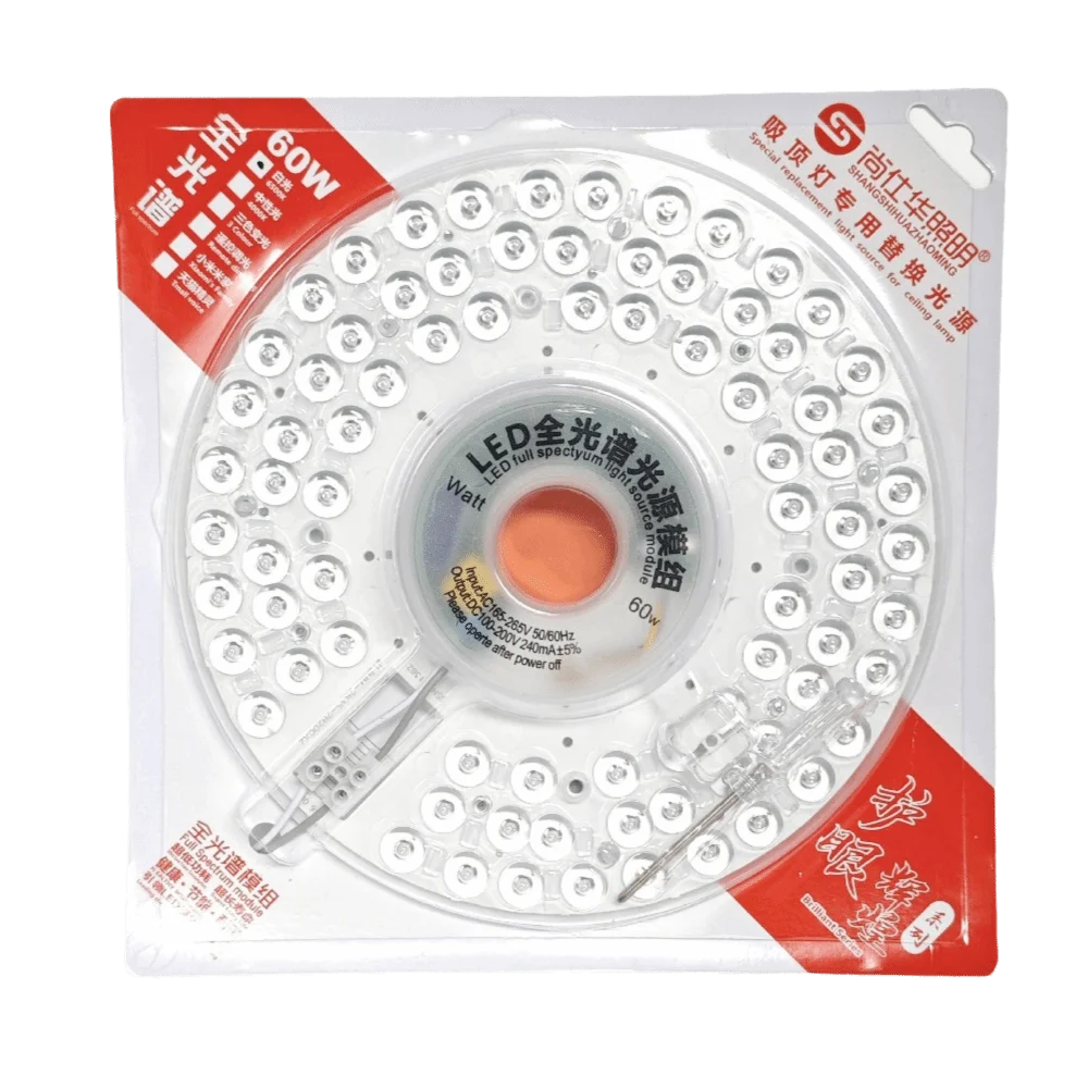 Round LED Panel Light 20W–100W Dimmable Flush Mount Ceiling LED Panel Light Richie's 60W Tricolor