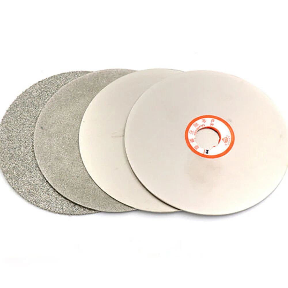 4" Diamond Flat Lap Wheel 36–3000 Grit Lapidary Grinding Disc Lapidary Grinding Disc Richie's