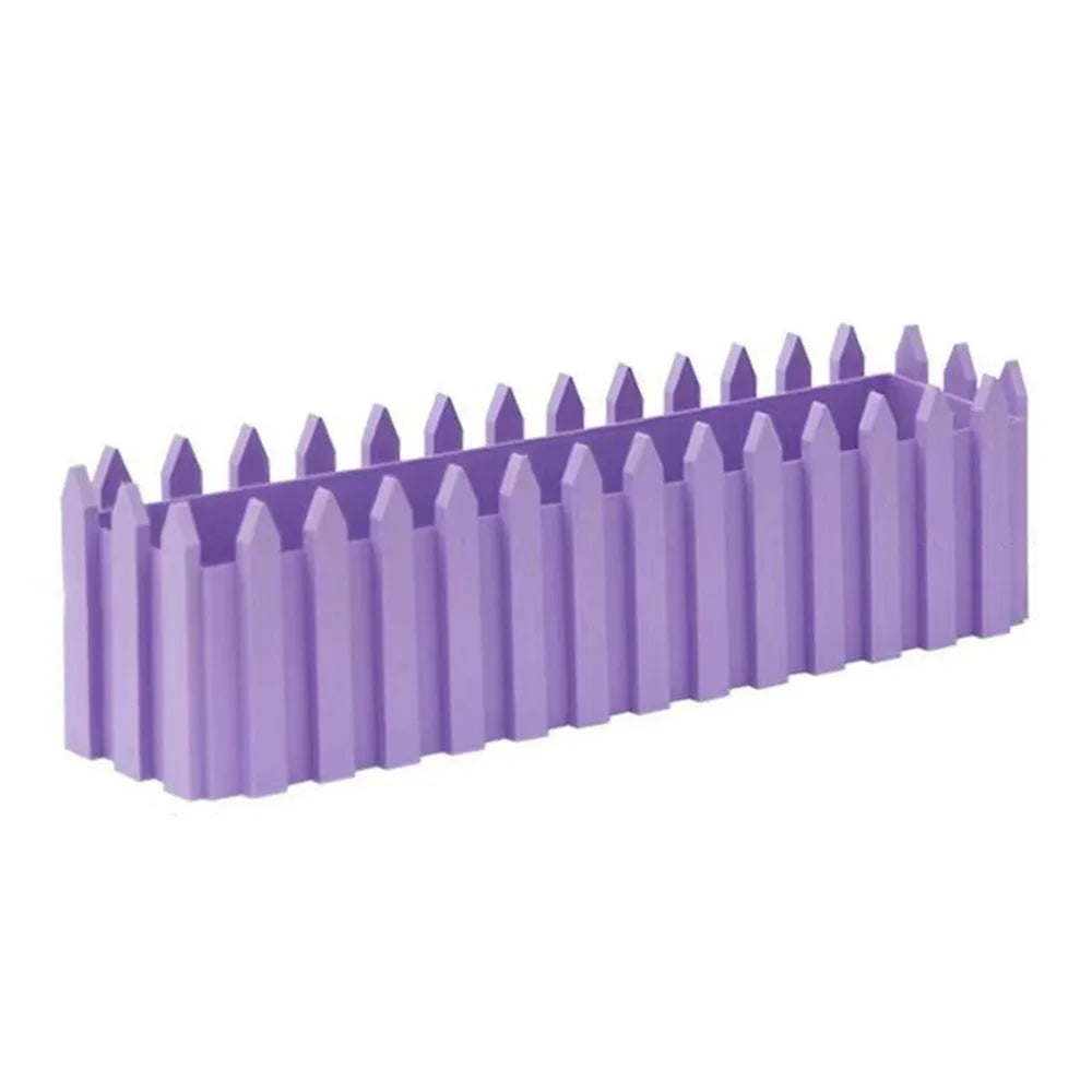 Rectangular Fence Flower Pots – Reusable Seedling Starter Trays Fence Planter Pot Richie's Purple