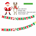 Santa Claus Christmas Bunting Banner | DIY Holiday Party Decor Christmas Party Banner Richie's D