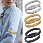 Elastic Shirt Sleeve Holders Metal Armbands – 1 or 2 Pack Sleeve Holder Armband Richie's