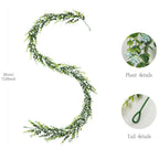 132-Flower Artificial Eucalyptus Vine – Faux Floral Wall Decor Artificial Floral Vine Richie's Blue