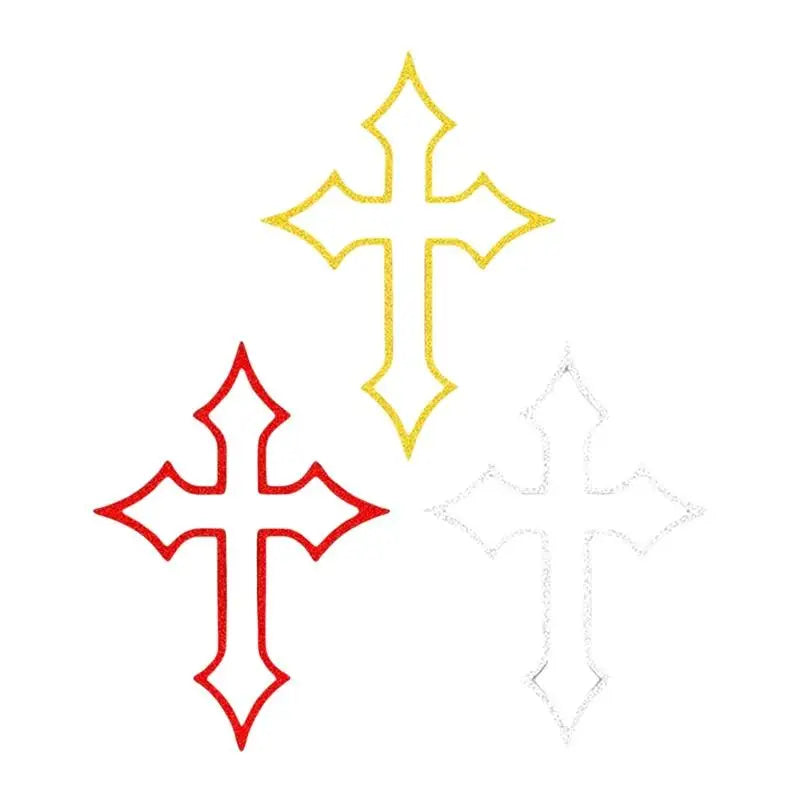 2Pcs Reflective Cross Stickers – Waterproof Night Visibility Decals Reflective Decal Stickers Richie's