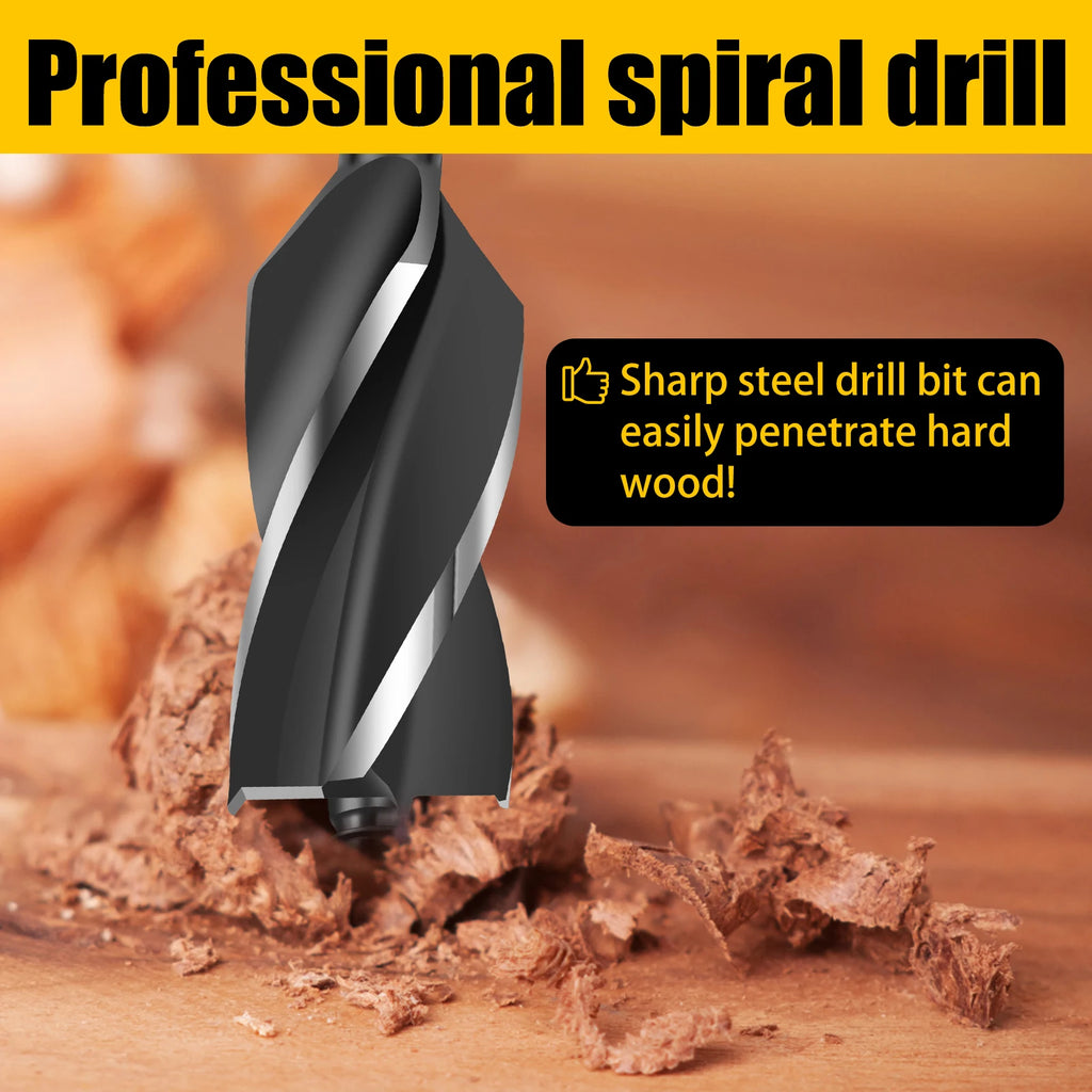 Manual Auger Drill 26mm Carbon Steel Wood Hole Punch Tool Manual Auger Drill Richie's