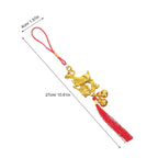 8Pcs Chinese Zodiac Goat Tassel Pendants Feng Shui Charms 2027 Feng Shui Hanging Charm Richie's