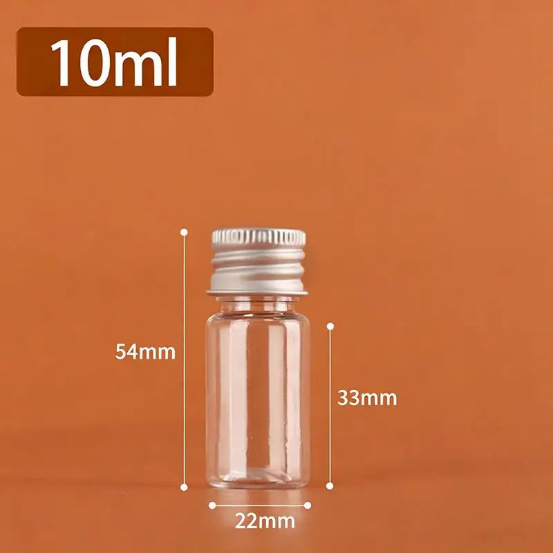 Clear Plastic Bottles with Aluminum Cap – 5ml to 500ml Cosmetic Storage Bottles Richie's A2