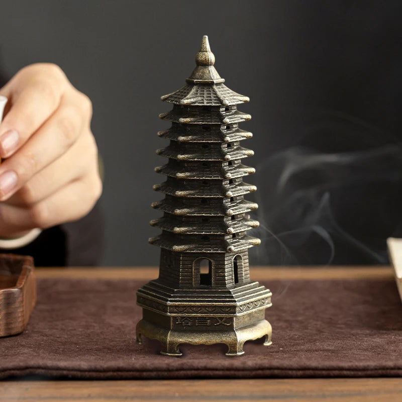 Vintage Alloy Incense Burner Stick Holder – Mini Hollow Censer Incense Burner Richie's