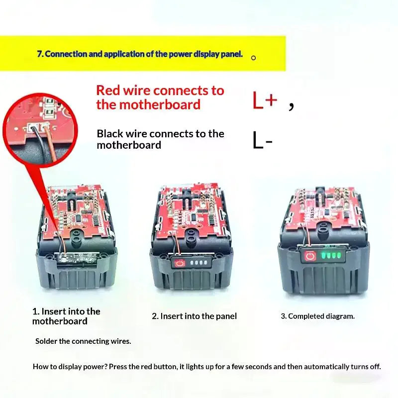 21V 7MOS Li-Battery Protection Board for Electric Tools BMS Battery Protection Board Richie's Default Title