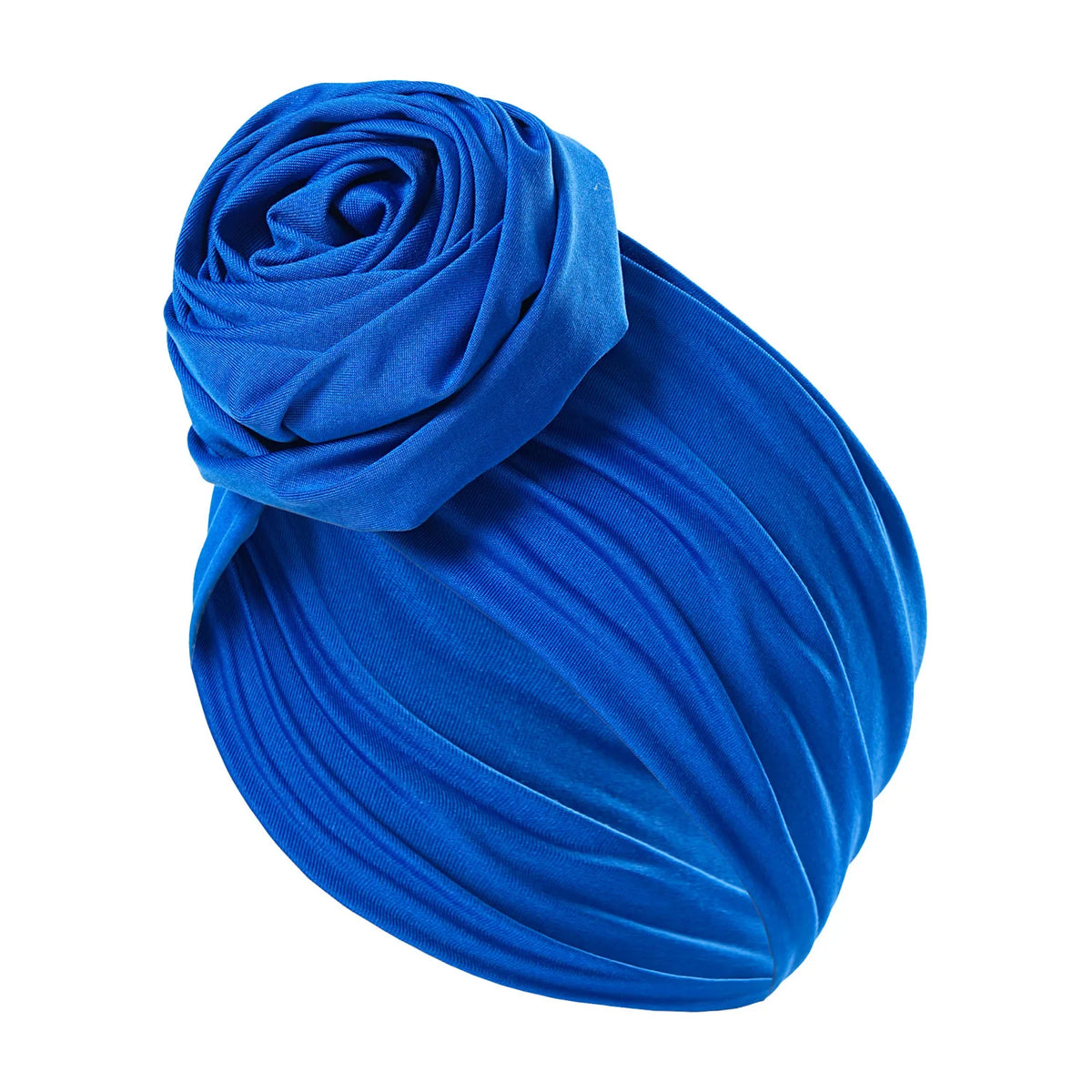 Women's Turban Head Wrap Hijab Cap with 3D Rose Flower Turban Head Wrap Richie's blue