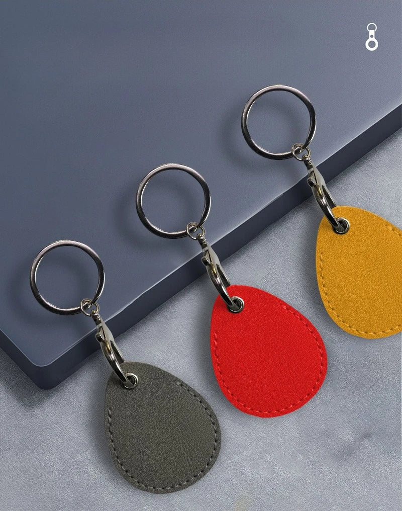 PU Leather Mini Card Holder Keychain – ID & Access Card Case Card Holder Keychain Richie's