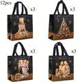 Christmas Gift Bags – Snowman, Tree & Stocking Non-Woven Totes Christmas Gift Bags Richie's 12pcs - Mixed color 23 x 22 x 11cm