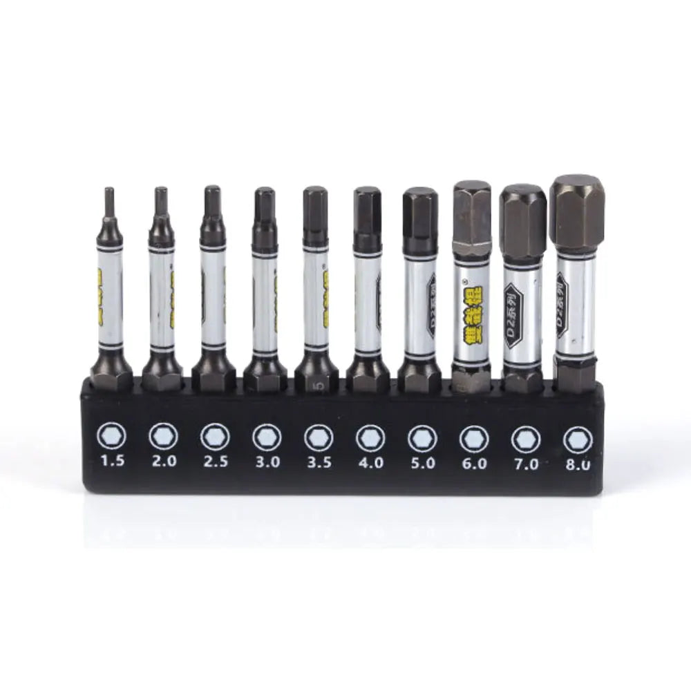 Binoax 50mm Magnetic Screwdriver Bit Set – Torx Hex Phillips Screwdriver Bit Set Richie's Hexagonal Set