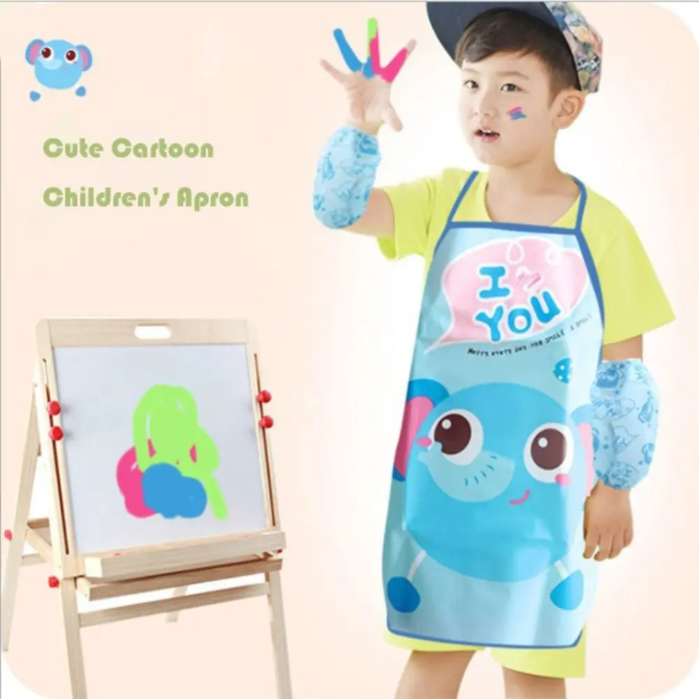 Waterproof Cartoon Apron – Unisex Kitchen & Painting Smock Kitchen Apron Richie's