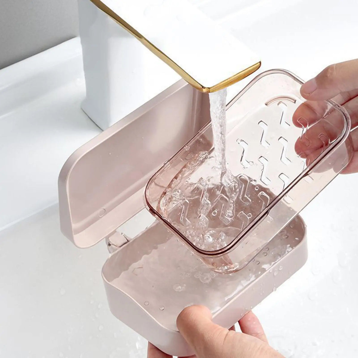 Portable Double Layer Travel Soap Box with Drainage & Lid Travel Soap Dish Richie's