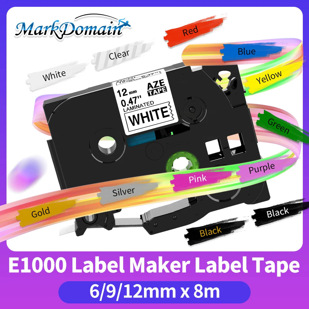 Brother P-Touch TZe Compatible Laminated Label Tape 6–24mm Label Maker Tape Richie's