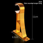 Aluminum Curtain Rod Bracket – Single & Double Hang Curtain Rod Bracket Richie's Gold-Side mounted