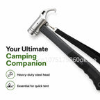 Multifunctional Camping Tent Hammer & Steel Stake Puller Camping Hammer Richie's