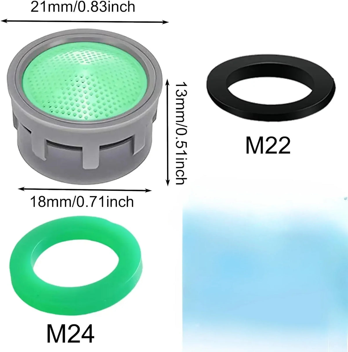 1.5 GPM Plug-In Faucet Aerator 20-Pack – Kitchen & Bathroom Faucet Aerator Richie's