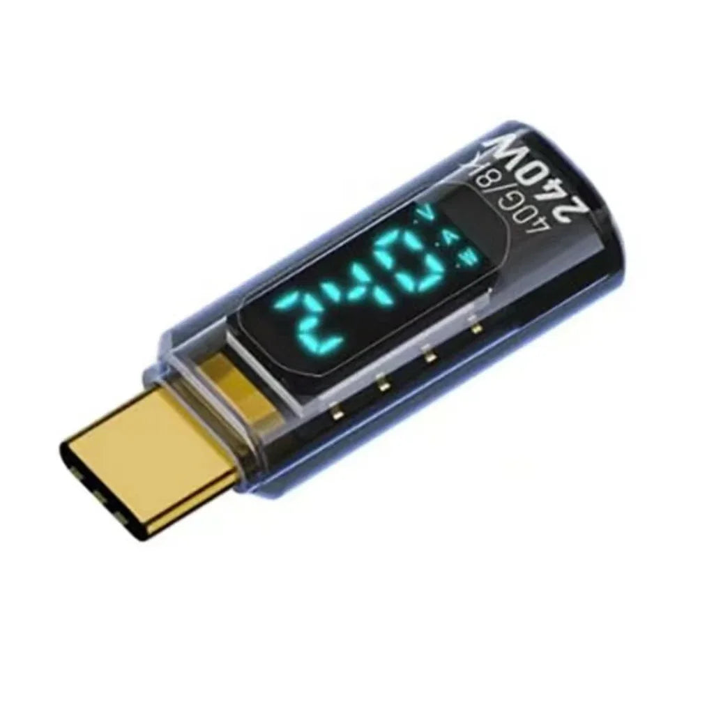 FUCHU 240W USB4 Type-C Digital Display Charging Adapter USB-C Charging Adapter Richie's Transparency