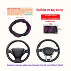 PU Carbon Fiber Leather Car Steering Wheel Cover 14.5–15" Steering Wheel Cover Richie's