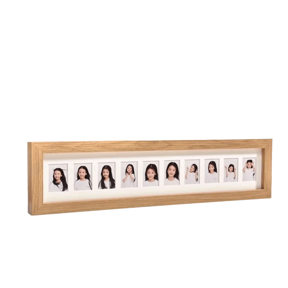 Wooden Multi-Opening Photo Frame – Baby Keepsake Gift Multi-Photo Picture Frame Richie's 10 holes