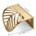 4pcs Gold Leaf Cabinet Pulls – Zinc Alloy Drawer Knobs Cabinet Drawer Pulls Richie's