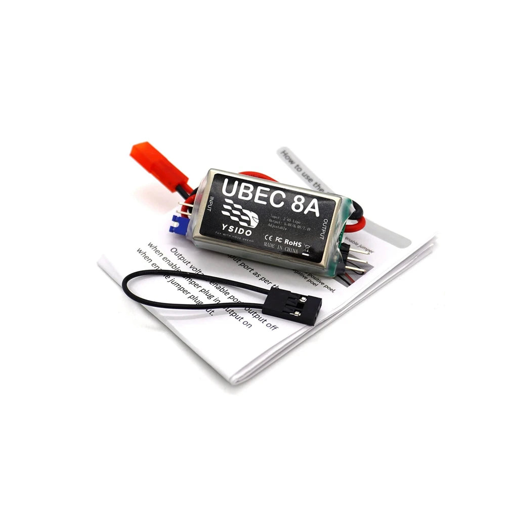 YSido UBEC Brushless BEC 4A/6A/8A Voltage Stabilizer for FPV Drones RC BEC Voltage Stabilizer Richie's 8A UBEC No plug