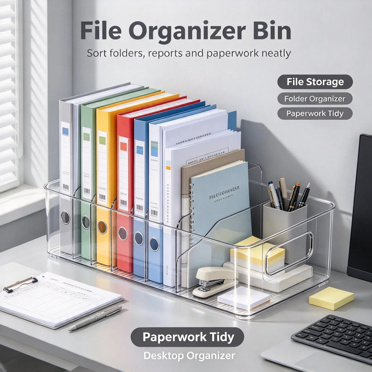 Clear Acrylic Desktop Storage Box & Cosmetic Organizer Acrylic Storage Organizer Richie's