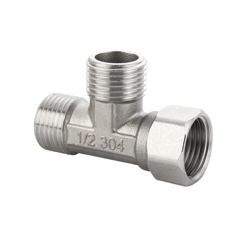 G1/2" Stainless Steel T-Valve Toilet Diverter for Bidet & Shower Plumbing Diverter Valve Richie's