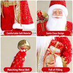 Christmas Santa Claus Standing Figurine – Mantel Shelf Décor Christmas Figurine Richie's