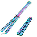 Stainless Steel Butterfly Comb – Foldable Beard & Hair Tool Butterfly Styling Comb Richie's 1PCS