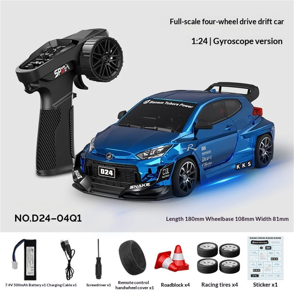 Hstar 1/24 4WD Drift RC Car Gyro 2.4G High-Speed Racing Model Drift RC Car Richie's 04Q1