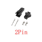 JST SM 2.54mm Connector 2–8 Pin Male Female Crimp Housing Wire Connector Housing Richie's 2Pin 30Set