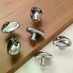 Zinc Alloy Cabinet Drawer Handle – Bright Silver Single Hole Cabinet Drawer Handle Richie's
