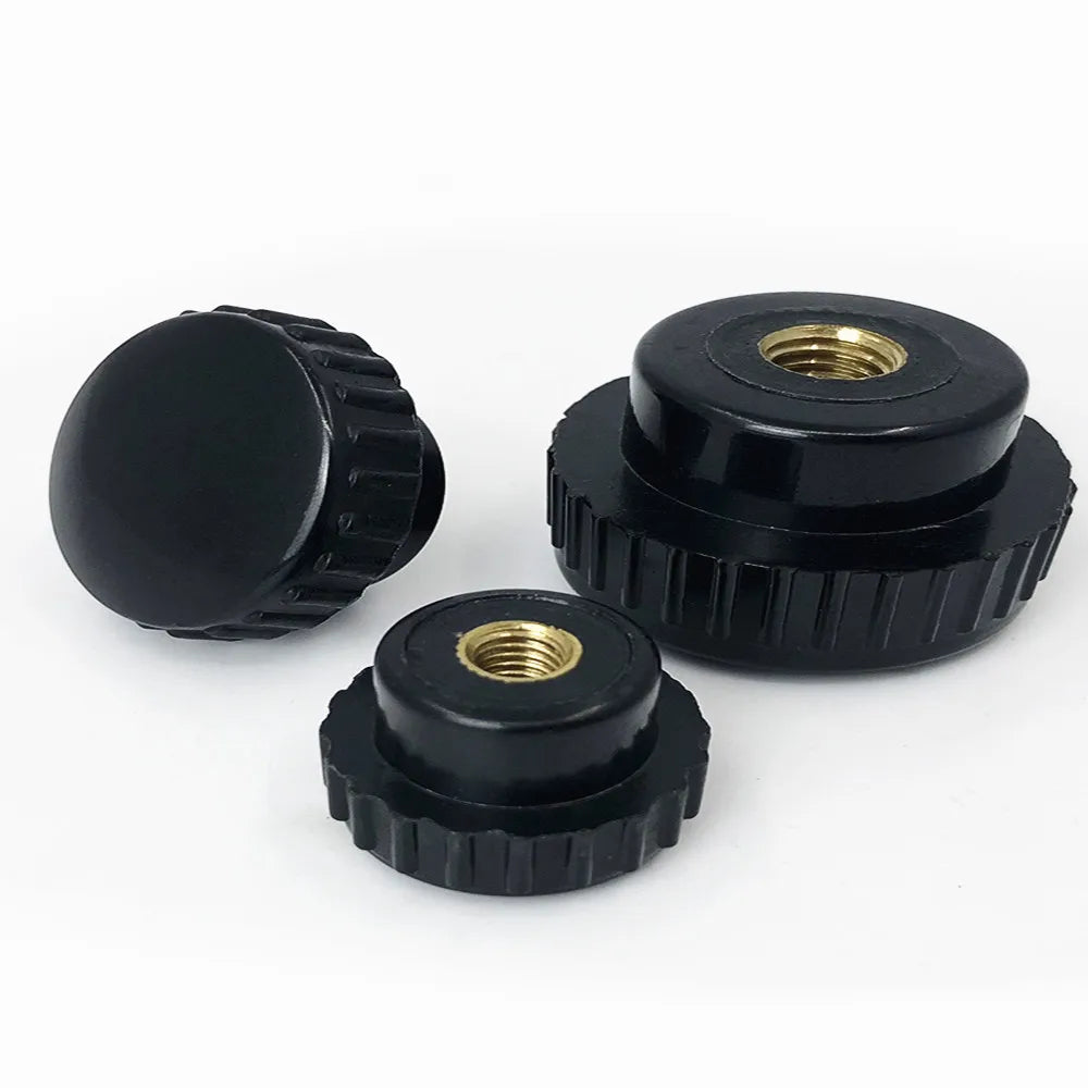 5pcs Knurled Plastic Adjustment Knobs M3–M8 with Brass Nut Insert Knurled Adjustment Knobs Richie's Blind Hole M3x15 head diameter