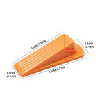 PVC Door Stopper Wedge Non-Slip Anti-Slam Punch-Free Holder Door Stopper Wedge Richie's Orange