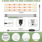 KEBINCPLED LED Grow Light Strip USB 5V 30CM Full Spectrum Dimmable LED Grow Light Richie's