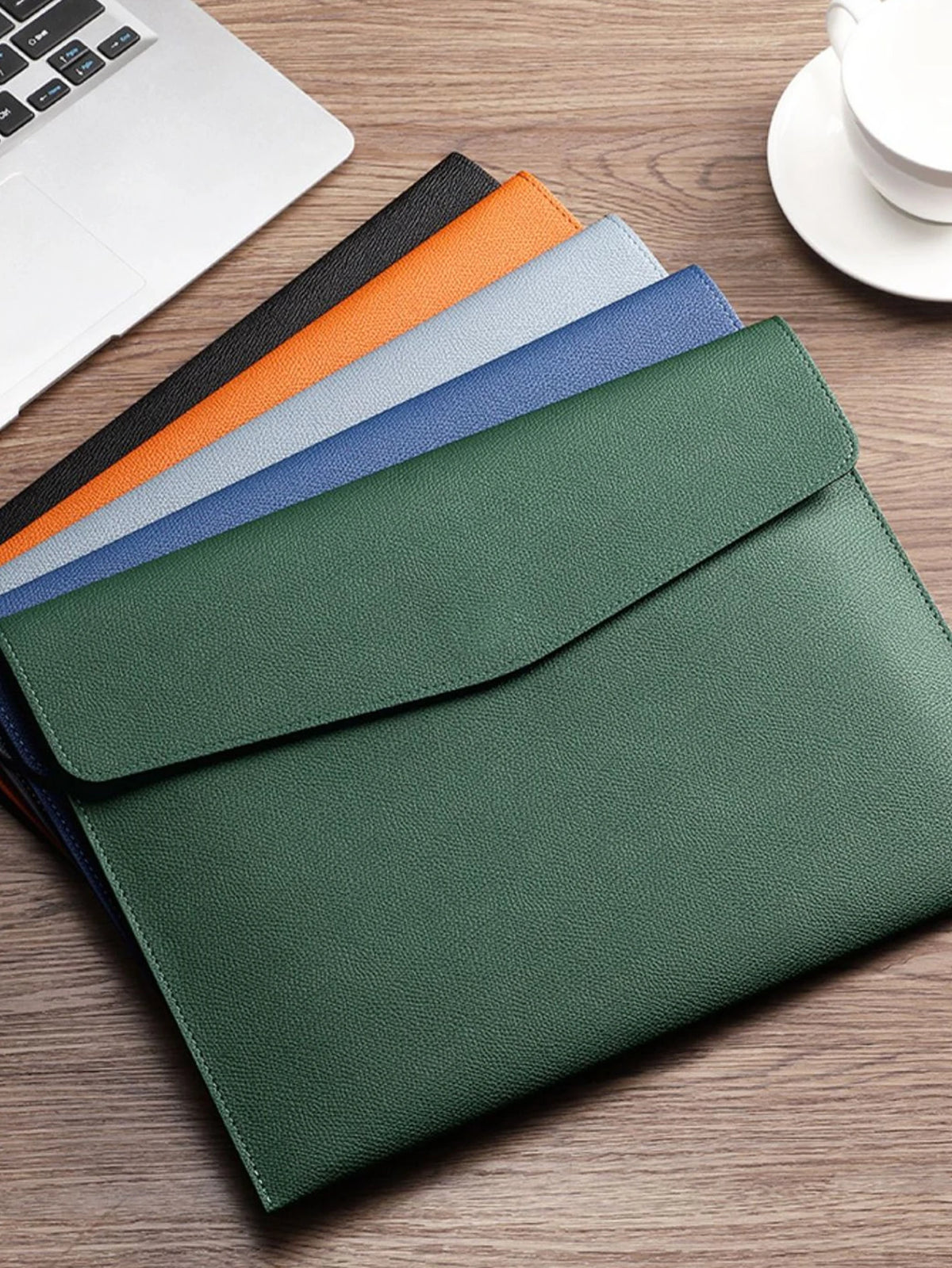 PU Leather A4 Document Folder Snap Closure | Water-Resistant Document Folder Richie's