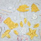 DIY Foil Paper Craft Kit – Gold & Silver Embossing Set Foil Craft Kit Richie's