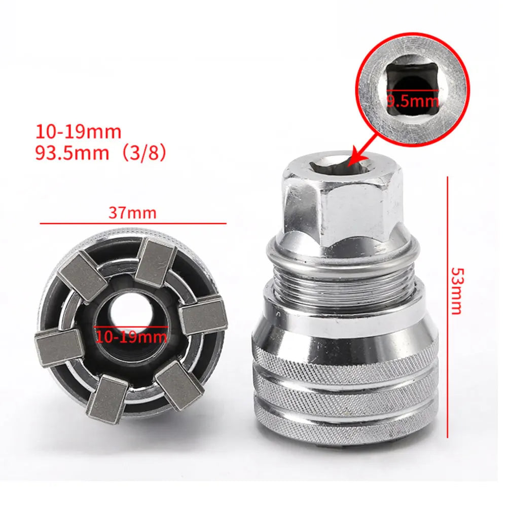 3/8" Universal Adaptive Socket Wrench Set 10–19mm | CR-V Steel Socket Wrench Set Richie's